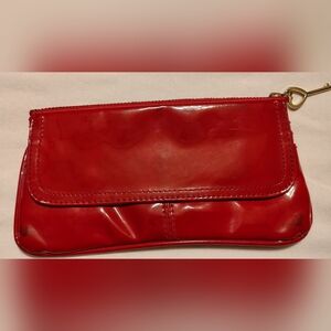 Victoria's Secret Vintage Red Patent Leather Clutch 8" x 4"
